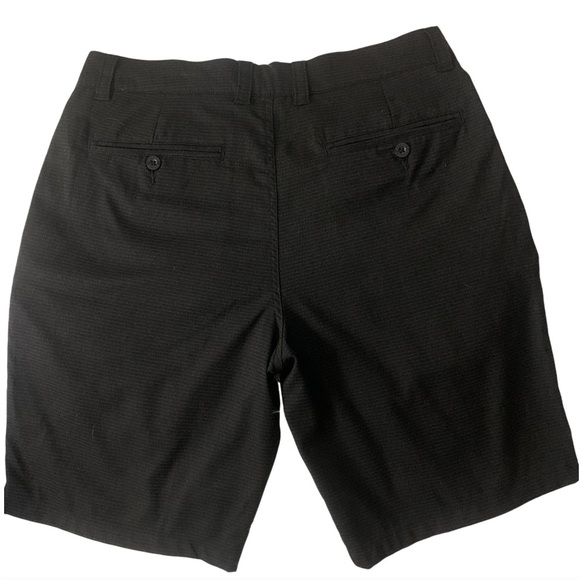 Men’s O’Neill Horizontal Pinstripe Slant Pockets Zip Closure Shorts Black 32 - Picture 4 of 7